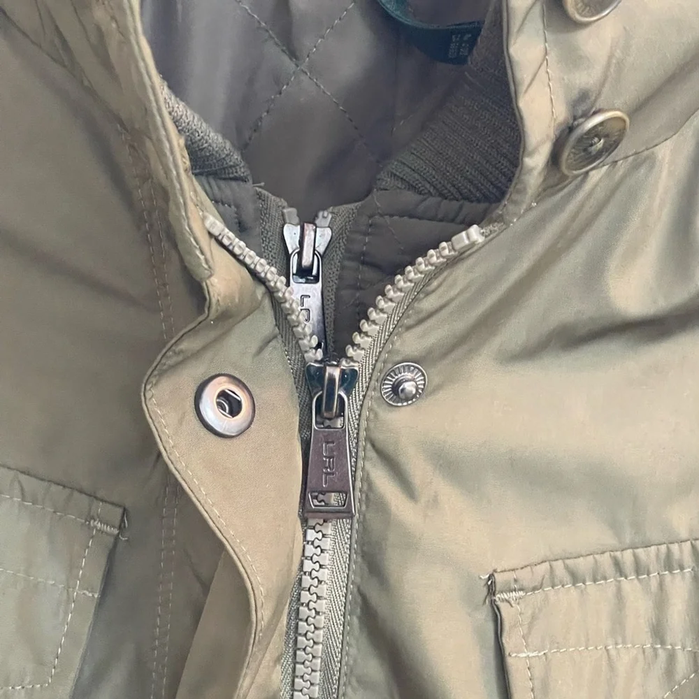 Lauren Ralph Lauren Active Olive Green Field Jacket - Size Women’s Small - Picture 11 of 16